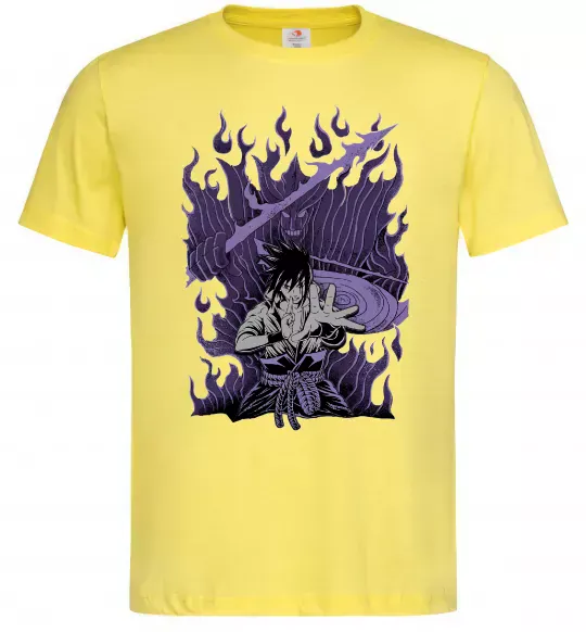 Мужская футболка Uchiha Sasuke Susanoo Лимонный фото