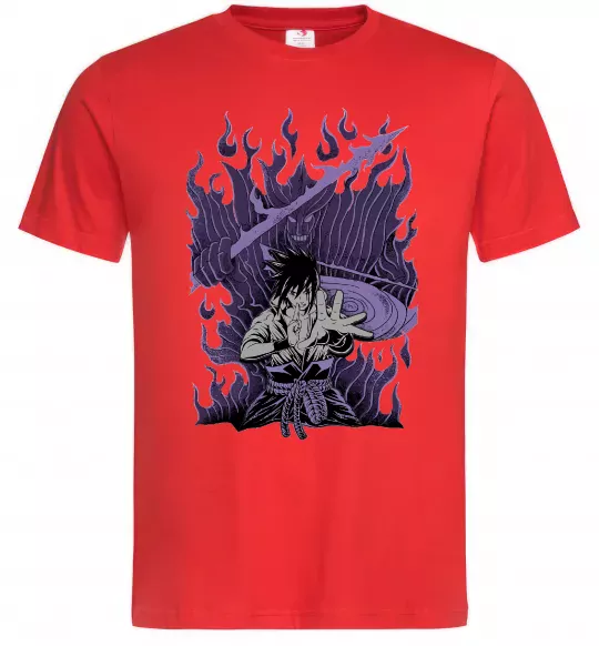 Мужская футболка Uchiha Sasuke Susanoo Красный фото