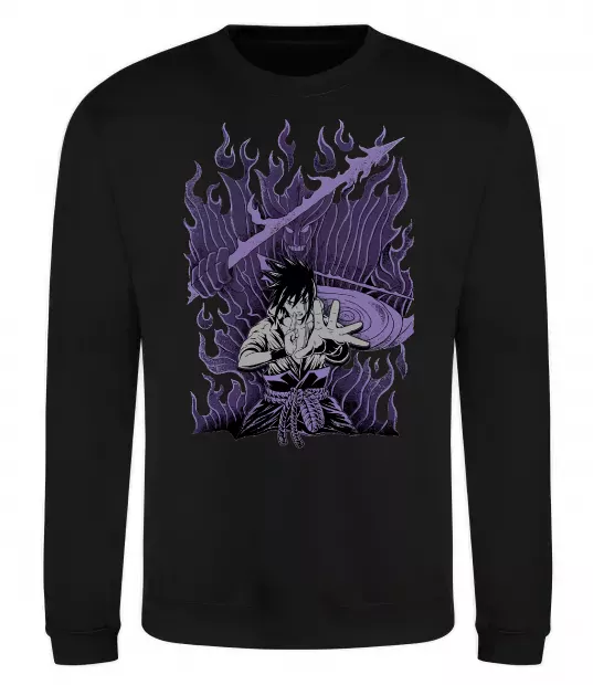 Свитшот Uchiha Sasuke Susanoo Черный фото