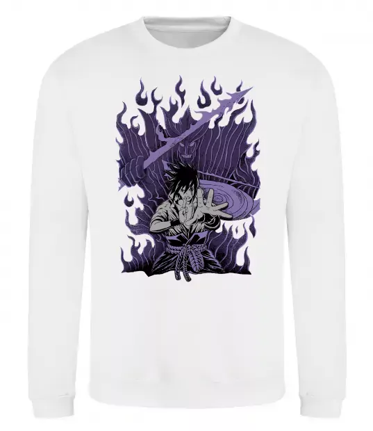 Свитшот Uchiha Sasuke Susanoo Белый фото
