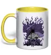 Чашка с цветной ручкой Uchiha Sasuke Susanoo Солнечно желтый Чашка с цветной ручкой Uchiha Sasuke Susanoo Солнечно желтый фото
