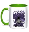 Чашка с цветной ручкой Uchiha Sasuke Susanoo Лаймовый фото