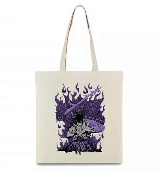 Еко-сумка Uchiha Sasuke Susanoo Бежевий фото