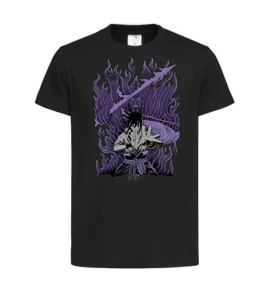 Детская футболка Uchiha Sasuke Susanoo Черный фото