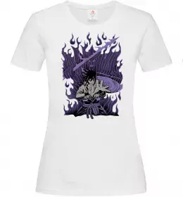 Женская футболка Uchiha Sasuke Susanoo Белый фото