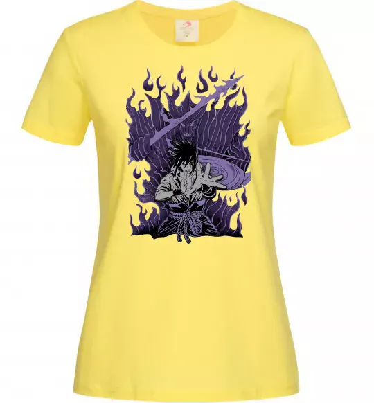Женская футболка Uchiha Sasuke Susanoo Лимонный фото