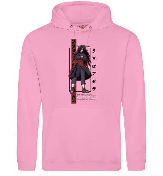 Мужская толстовка (худи) Uchiha Madara Розовый фото