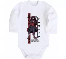 Детский боди Uchiha Madara Белый фото