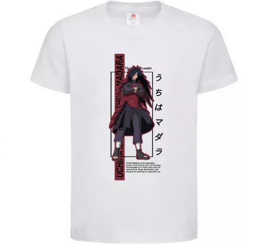 Дитяча футболка Uchiha Madara Білий фото