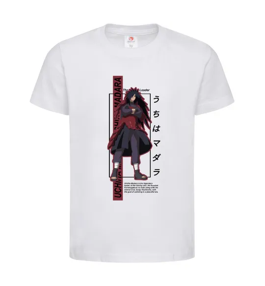 Дитяча футболка Uchiha Madara Білий фото