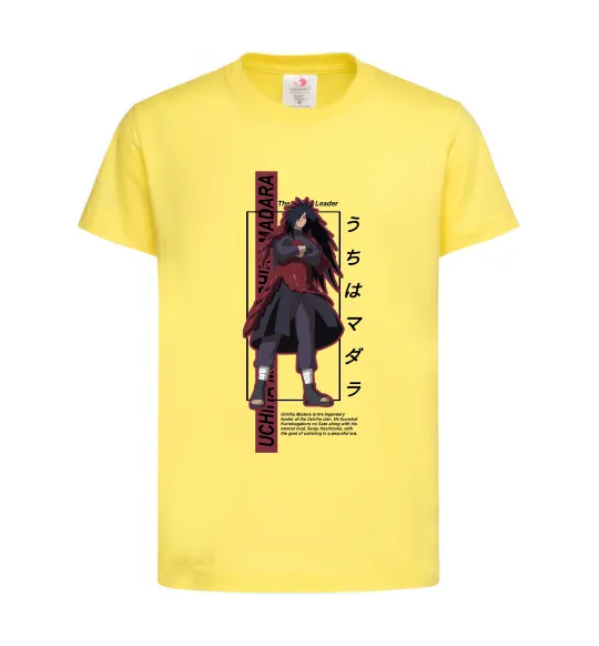 Дитяча футболка Uchiha Madara Лимонний фото