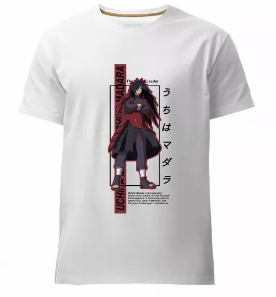 Чоловіча преміум футболка Uchiha Madara Білий фото