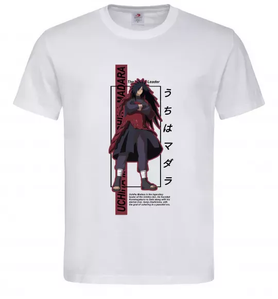 Мужская футболка Uchiha Madara Белый фото