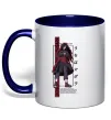 Чашка с цветной ручкой Uchiha Madara Глубокий темно-синий фото