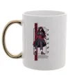 Чашка с цветной ручкой Uchiha Madara Золото фото
