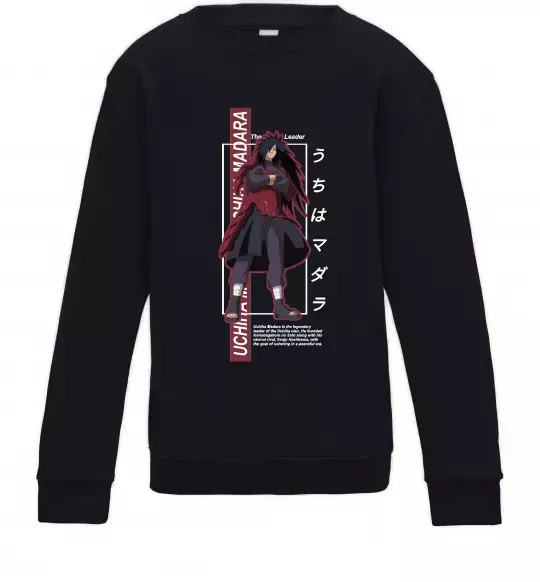Дитячий світшот Uchiha Madara Чорний фото