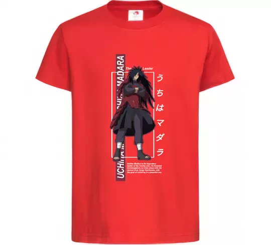 Дитяча футболка Uchiha Madara Червоний фото