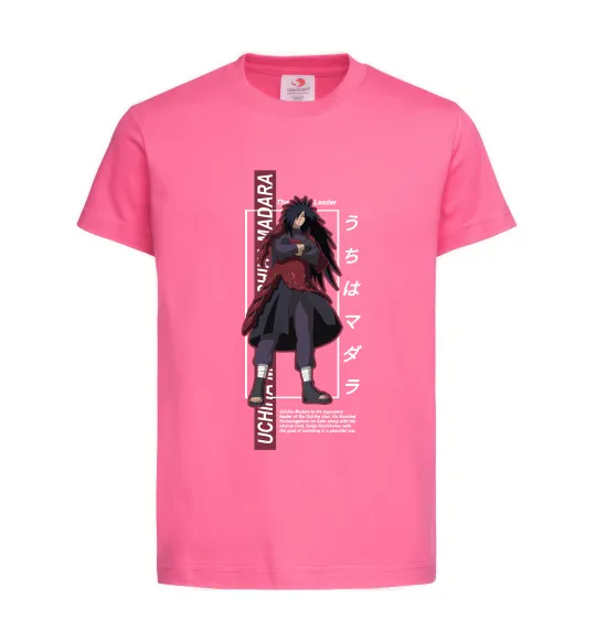 Дитяча футболка Uchiha Madara Яскраво-рожевий фото