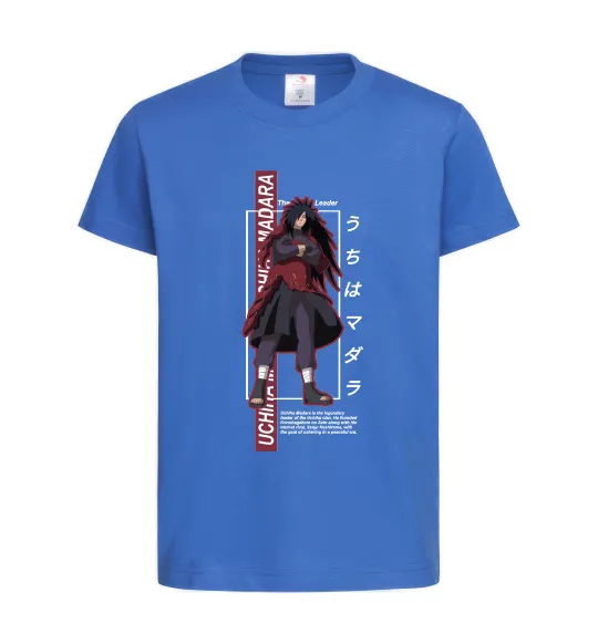 Дитяча футболка Uchiha Madara Яскраво-синій фото