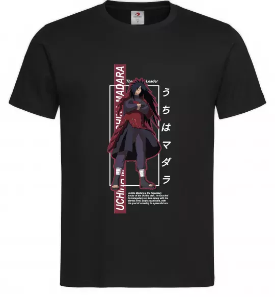 Мужская футболка Uchiha Madara Черный фото