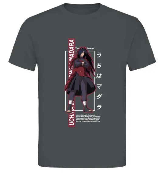 Мужская футболка Uchiha Madara Графит фото