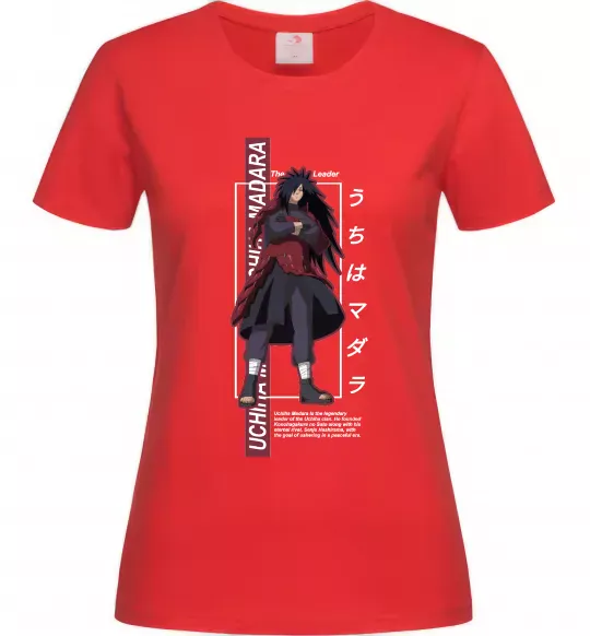 Женская футболка Uchiha Madara Красный фото