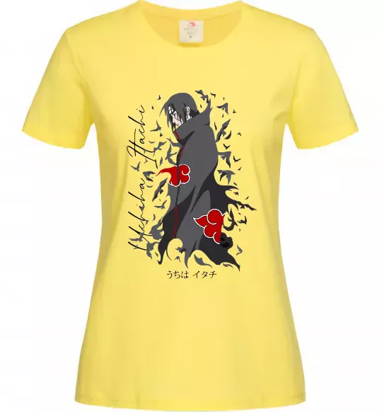 Жіноча футболка Uchiha Itachi Лимонний фото
