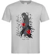 Чоловіча футболка Uchiha Itachi Сірий фото