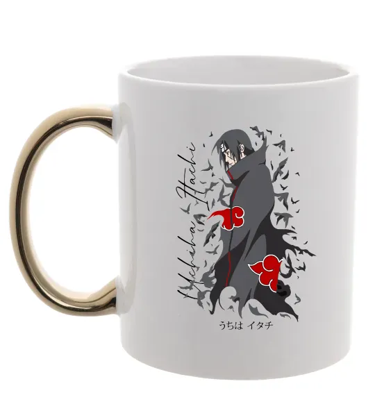 Чашка з кольоровою ручкою Uchiha Itachi Золото фото
