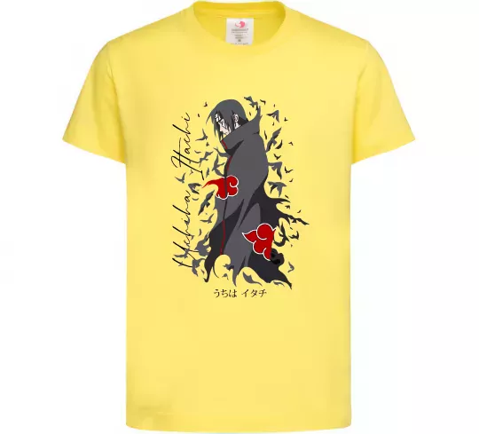 Дитяча футболка Uchiha Itachi Лимонний фото