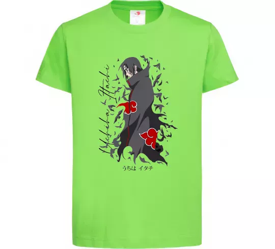 Дитяча футболка Uchiha Itachi Лаймовий фото
