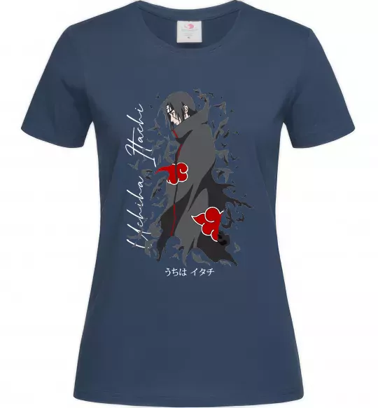 Жіноча футболка Uchiha Itachi Темно-синій фото