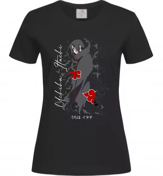 Жіноча футболка Uchiha Itachi Чорний фото