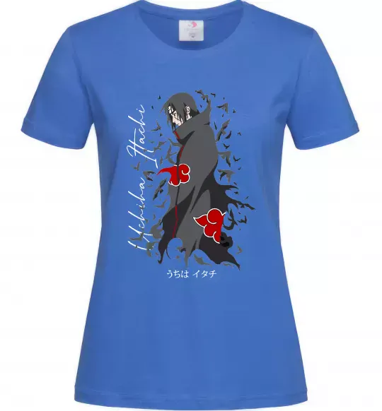 Жіноча футболка Uchiha Itachi Яскраво-синій фото