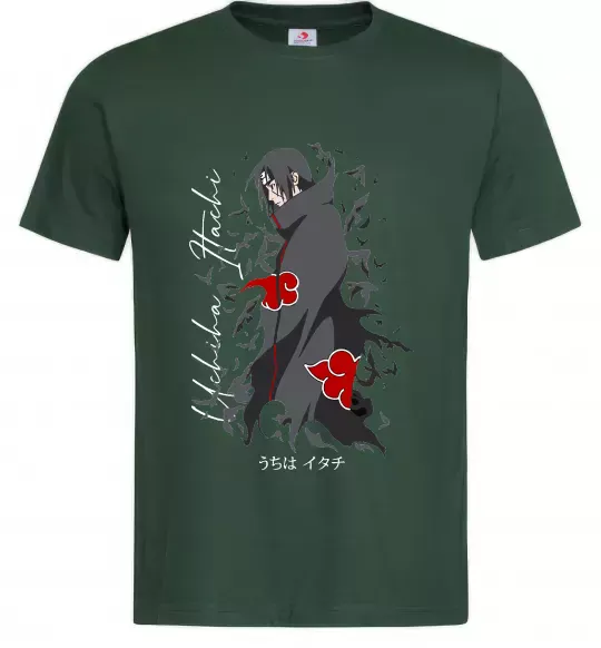 Чоловіча футболка Uchiha Itachi Темно-зелений фото