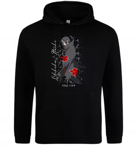 Чоловіча толстовка (худі) Uchiha Itachi Чорний фото