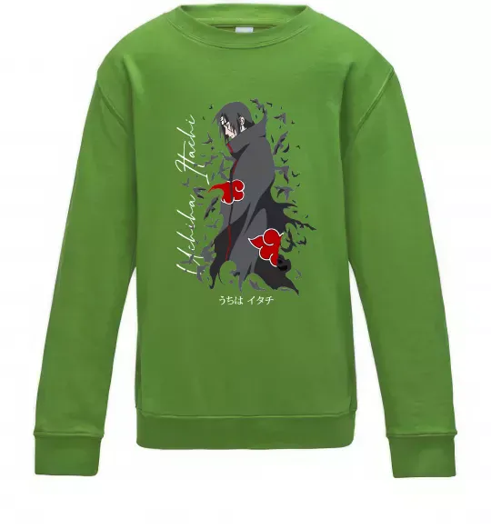 Дитячий світшот Uchiha Itachi Лаймовий фото