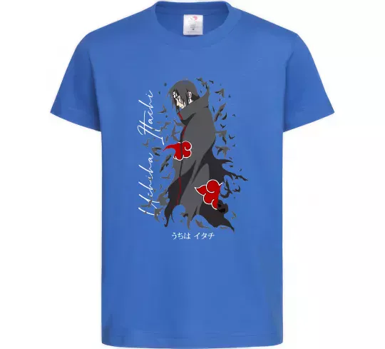 Дитяча футболка Uchiha Itachi Яскраво-синій фото