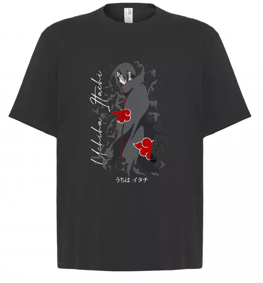 Футболка Оверсайз Uchiha Itachi Чорний фото