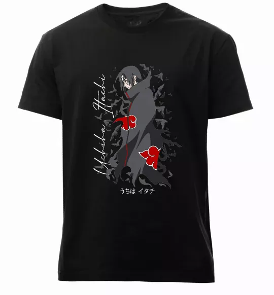 Чоловіча преміум футболка Uchiha Itachi Чорний фото
