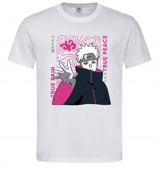 Чоловіча футболка True pain true peace Білий фото