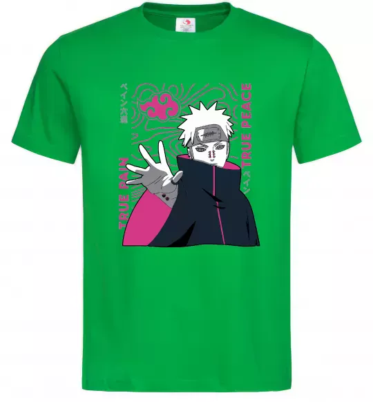 Чоловіча футболка True pain true peace Зелений фото