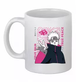Чашка керамическая True pain true peace Белый фото