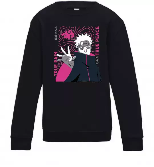 Детский Свитшот True pain true peace Черный фото