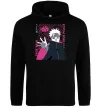 Женская толстовка (худи) True pain true peace Черный фото