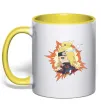 Чашка з кольоровою ручкою Tiny Deidara Сонячно жовтий фото