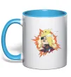 Чашка з кольоровою ручкою Tiny Deidara Блакитний фото