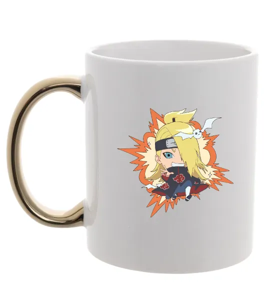 Чашка з кольоровою ручкою Tiny Deidara Золото фото