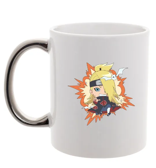 Чашка з кольоровою ручкою Tiny Deidara Срібло фото