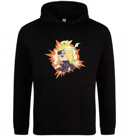 Чоловіча толстовка (худі) Tiny Deidara Чорний фото
